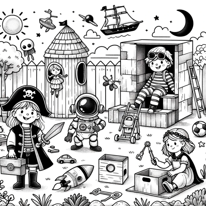 Children's Spaceman With Pirates Adventure