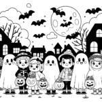 Children Dressed for Halloween